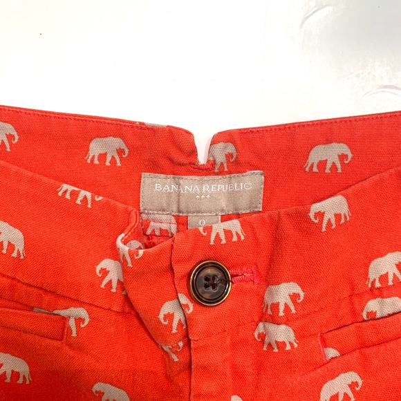 Banana Republic Orange Elephant Shorts - Picture 3 of 5